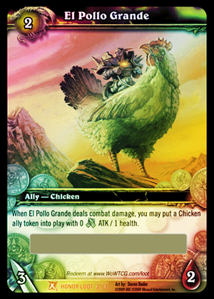 El Pollo Grande WoW TCG Loot Card