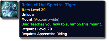 Reins of the Spectral Tiger Tooltip