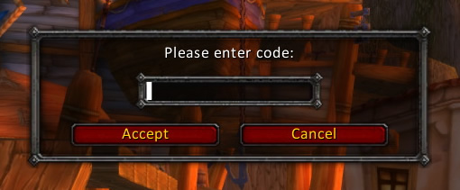 Enter WoW In-Game Loot Code