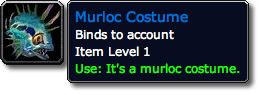 Murloc Costume BlizzCon Loot Tooltip